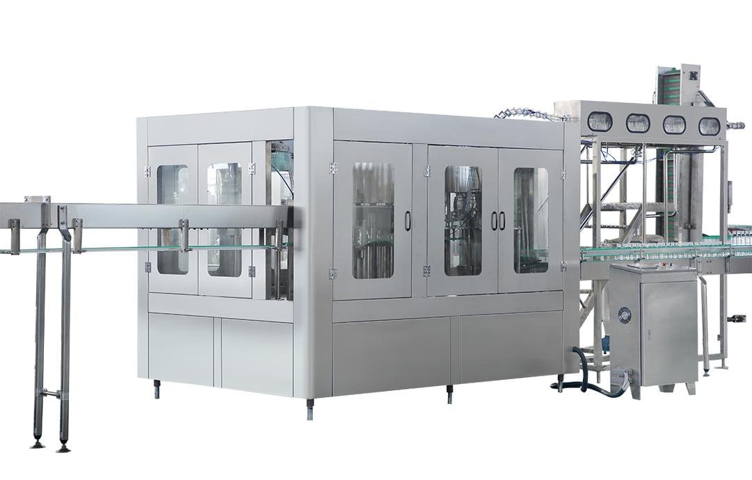 Fully Automatic Rinsing Filling Capping Machine 24 BPM